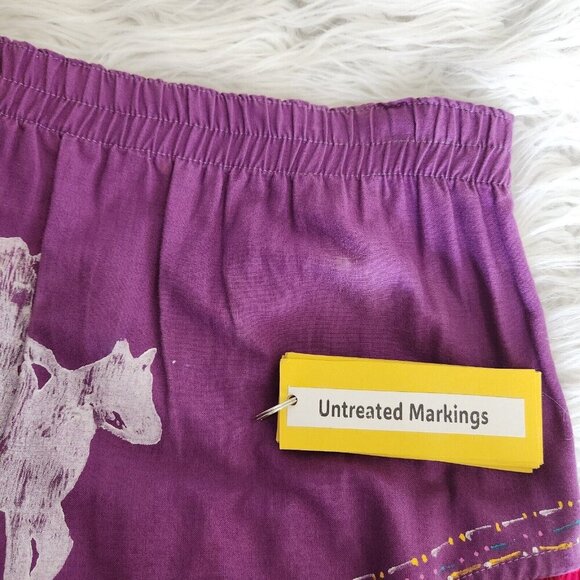 Vintage Robin Brown Portable Art Handpainted Western‎ Buffalo Horse Maxi Skirt - Picture 9 of 16